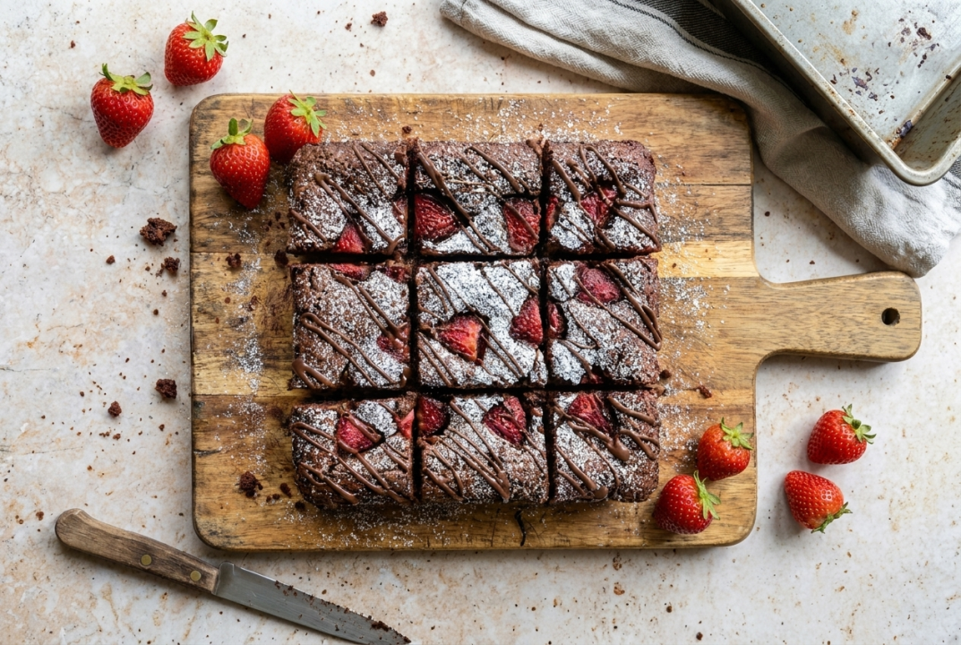 Brownie s jahodami