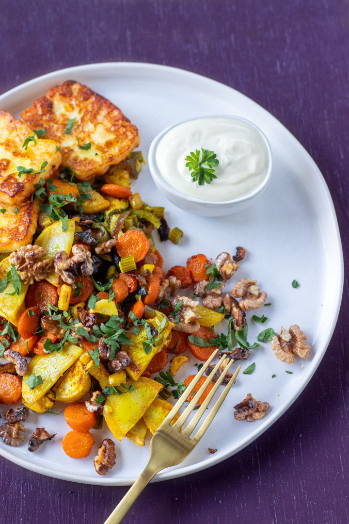 halloumi pečená zelenina