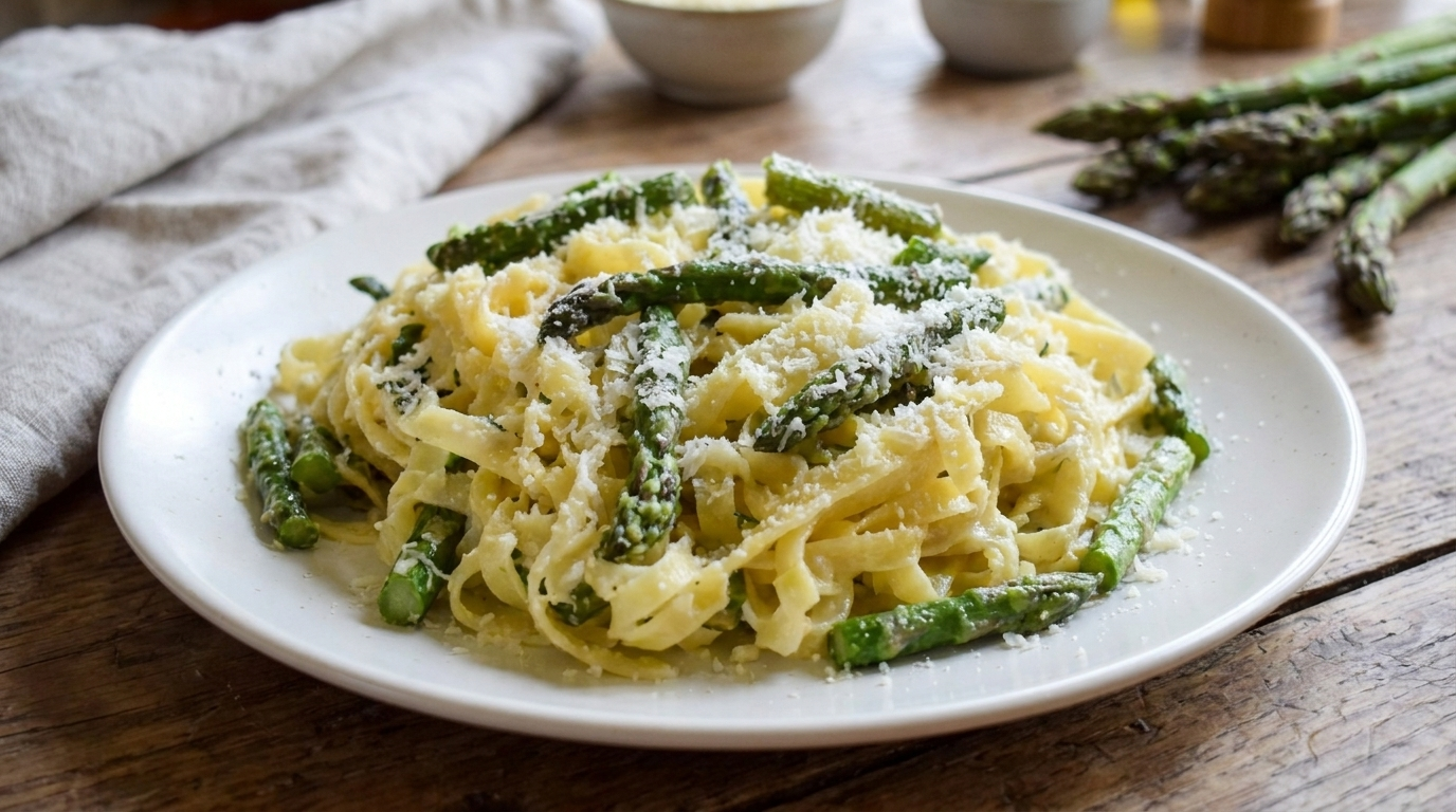 Tagliatelle s chřestem tagliatelle